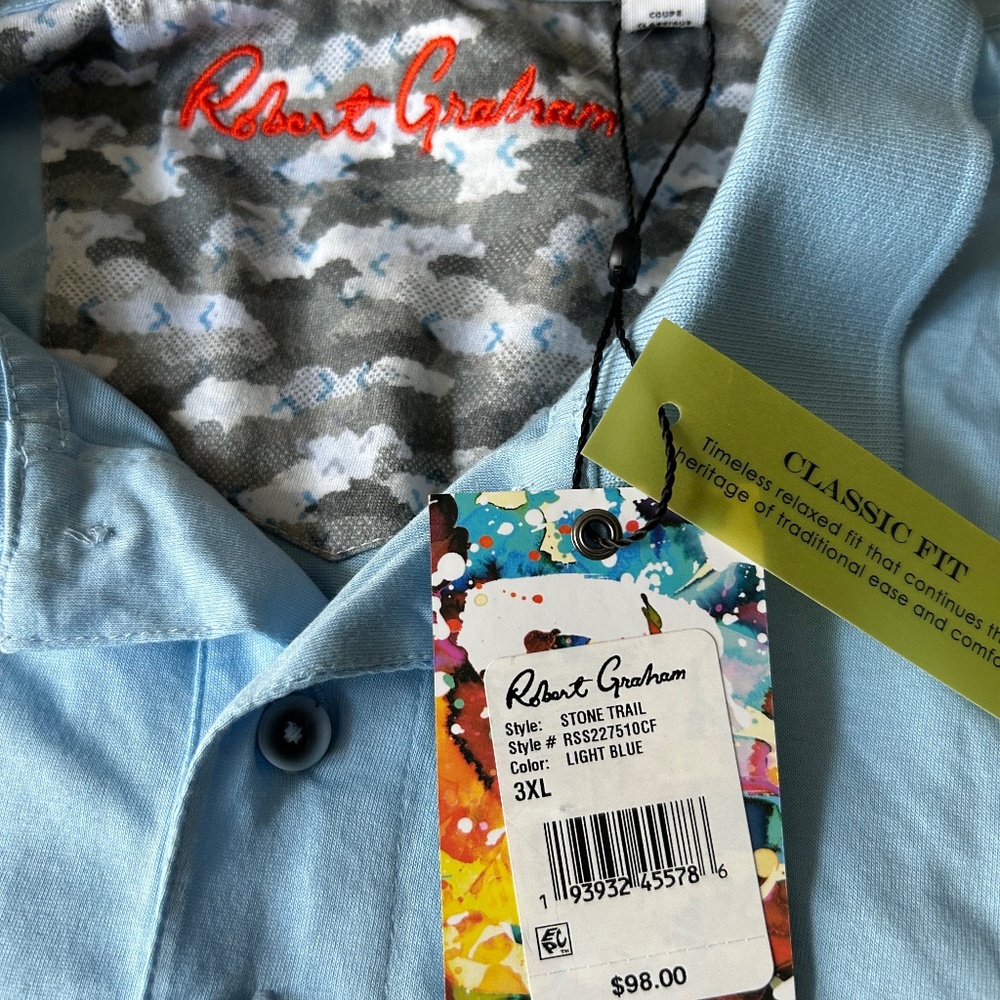 Robert Graham Men’s Polo 3XL performance shirt.